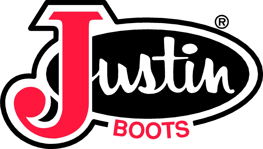 JUSTIN BRANDS BOOTS LOGO COWBOY STICKER - Pro Sport Stickers