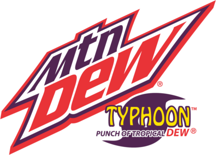 mountain dew TYPHOON LOGO sticker