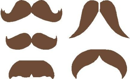 Mustache Sticker Set Combo 2