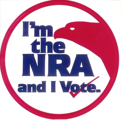 NRA Member and I Vote Circular Sticker