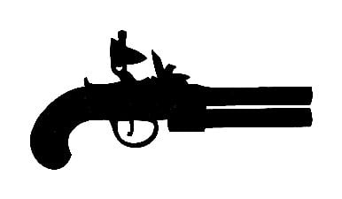 Old Pistol Sticker 2