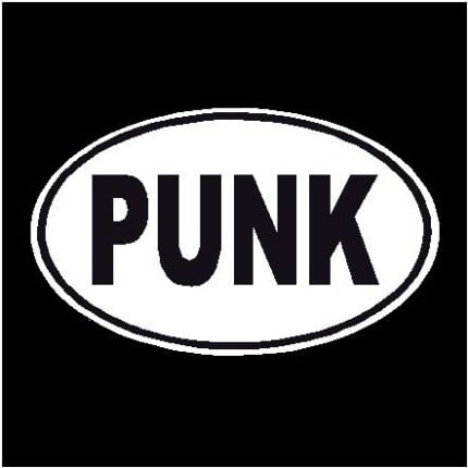Punk Oval Decal