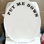 put me down toilet seat decal
