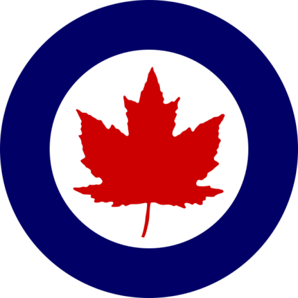 Royal Canadian Air Force Logo Round Sticker