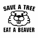 Save-A-Tree-Eat-A-Beaver-Decal