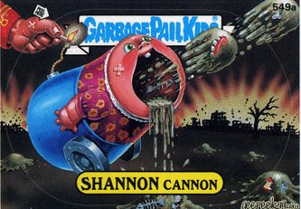SHANNON Cannon Funny Decal Name Sticker
