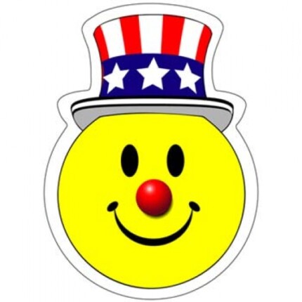 Smile Uncle Sam Sticker