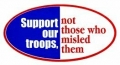 Support Troops Oval RWB Sticker