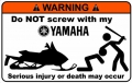 Yamaha Funny Warning Sticker 4