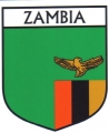 Zambia Flag Crest Decal Sticker