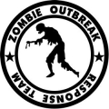 zombie outbreak response team walking zombie decal