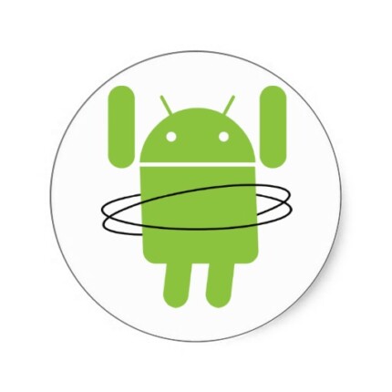 Android Hula Hoop Sticker