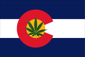 colorado flag with weed leaf sticker3
