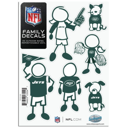 NY Jets Stick Family Decal Pack