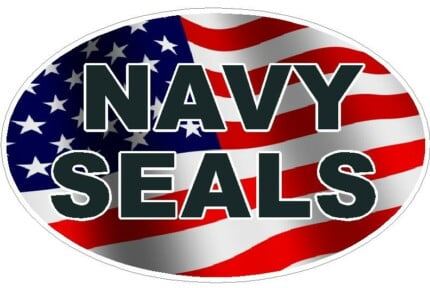 FLAG OVAL NAVY SEALS DECAL