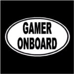 Gamer Onboard Oval Decal