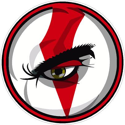 God of War Kratos Eye Round Sticker
