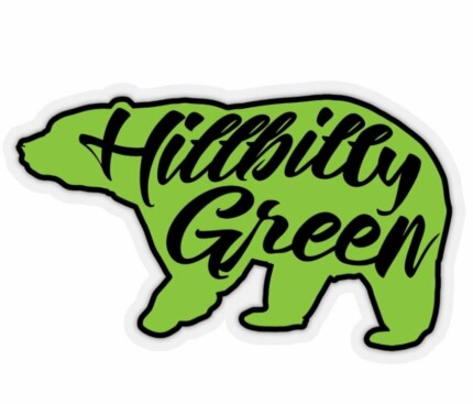 Hillbilly Green Logo Vinyl Decal
