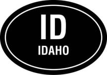 Idaho Oval Decal