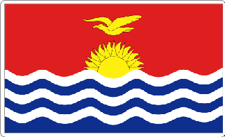 Kirbati Flag Sticker