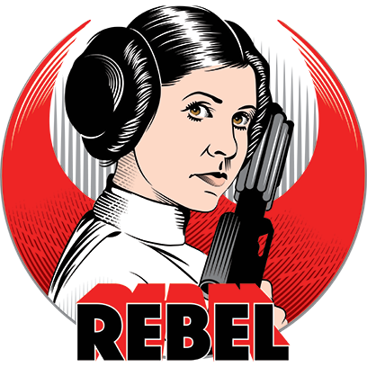 Leia_Rebel Sticker
