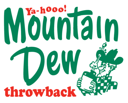 Mountain Dew THROW BACK LOGO sticker