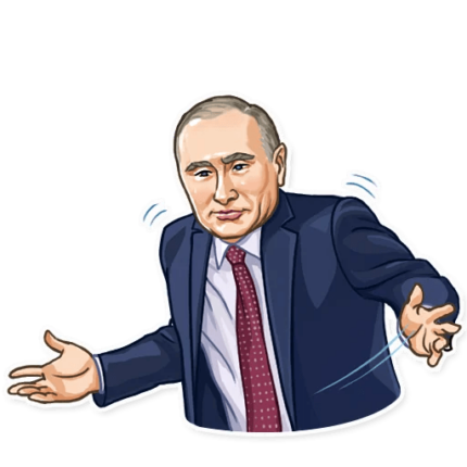 president vladimir putin political sticker 24