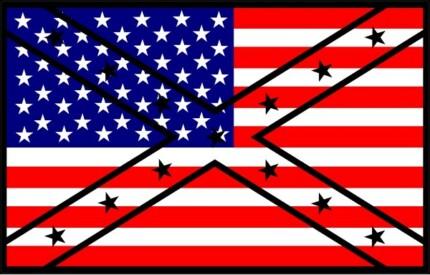 rebel american flag sticker