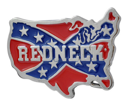 redneck belt buckle design sticker