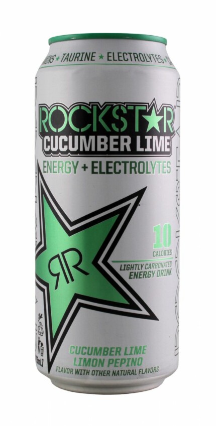 Rockstar CUCUMBER LIME energy drink can shaped sticker