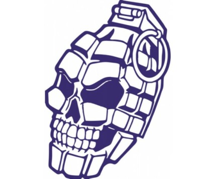 Skull Grenade Decal Sticker