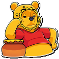 Winnie the Pooh Funny Cartoon Sticker Decal 06