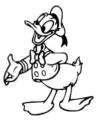 Diecut Donald Duck Stickers 3