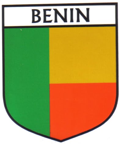 Benin Flag Crest Decal Sticker