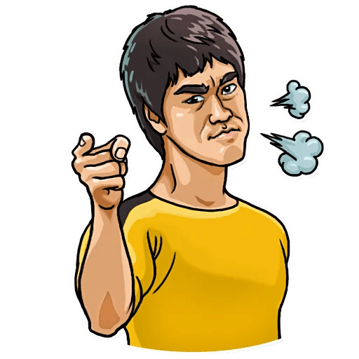 bruce dragon lee celebrity sticker_15