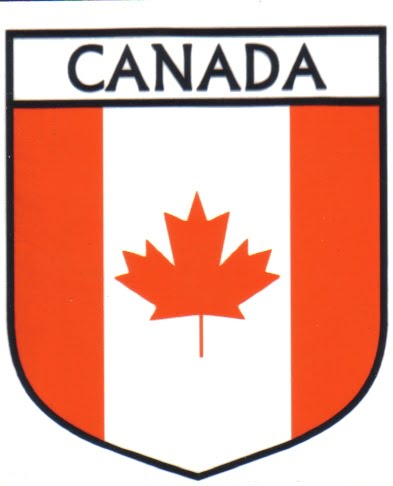 Canada Flag Crest Decal Sticker