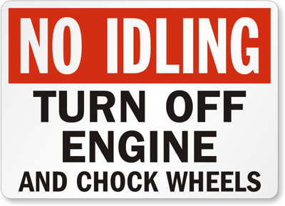 Chock Wheel Signs and Labels 27
