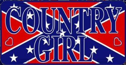 country girl rebel sticker