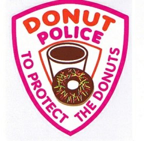 Donut Police Funny Sticker