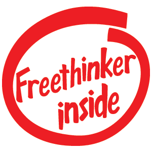 Freethinker Inside Vinyl Sticker
