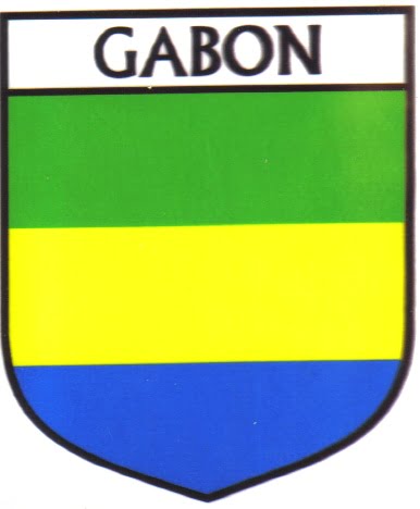 Gabon Flag Crest Decal Sticker