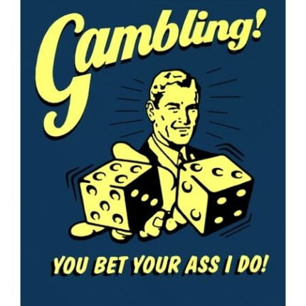 Gambling Vinyl Decal Funny Sticker
