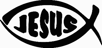 Jesus Fish Decal Sticker 44