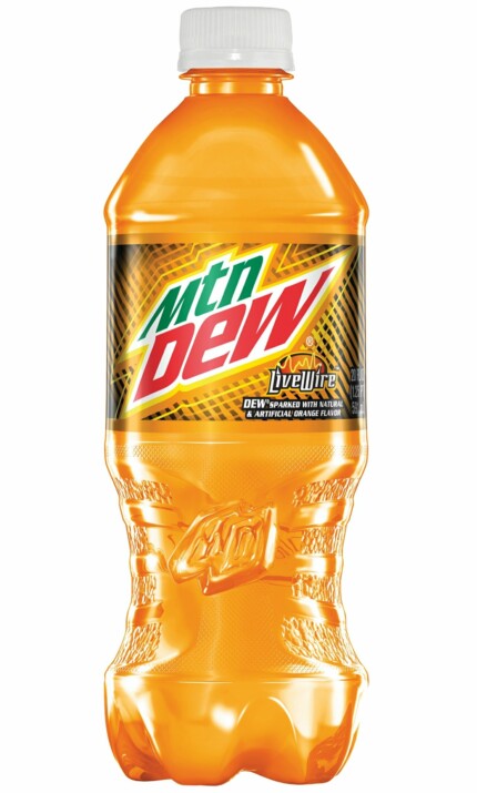 mountain dew LIVEWIRE bottle shaped sticker