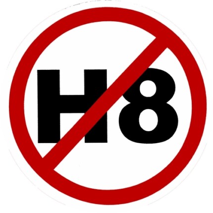 NO H8 No Hate Bumper Sticker