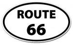 Route 66 Oval Sticker
