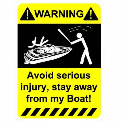 Serious Injury Boat Sticker Pack