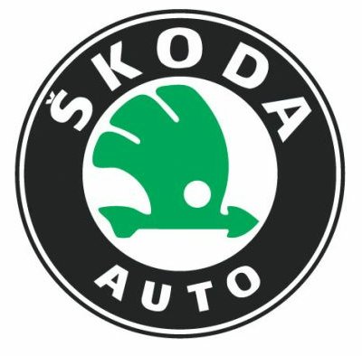 Skoda Logo 2 Color Vinyl Sticker