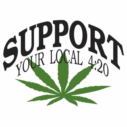 Support Your Local 420 Sticker