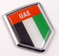 United Arab Emirates Flag 3D Shield Emblem Domed Sticker
